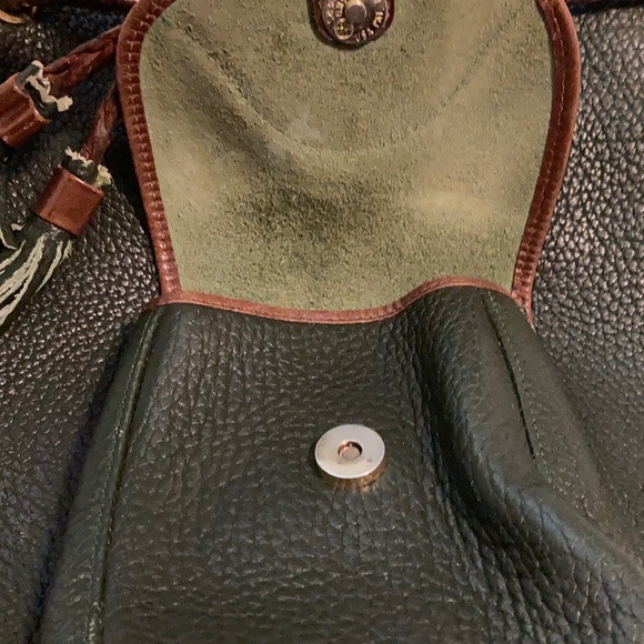 Dooney & Bourke Dark Green/Brown Leather Backpack main image 9